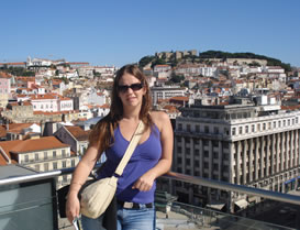 Steph in sunny Lisbon